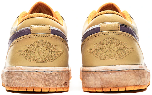 【客製化運動鞋】 Jordan Air Jordan 1 Low 野鶴製造 復古油畫主題 雅典學院 鞋底做舊 低筒 復古籃球鞋 男款 白黃 Purchase 【客製化運動鞋】 Jordan Air Jordan 1 Low 野鶴製造 復古油畫主題 雅典學院 鞋底做舊 低筒 復古籃球鞋 男款 白黃