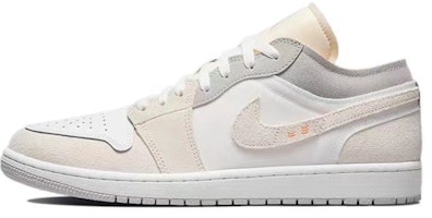 【訂製球鞋】 Jordan Air Jordan 1 Low 火山 復古廢土風手繪噴繪 低幫 復古籃球鞋 男款 米白灰 Details for 【訂製球鞋】 Jordan Air Jordan 1 Low 火山 復古廢土風手繪噴繪 低幫 復古籃球鞋 男款 米白灰