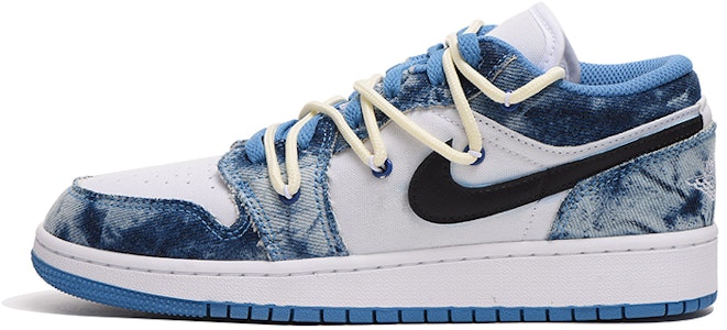 커스텀 에어 조던 1 로우 '워시드 데님' DM8947-100(Team拾伍-女款简约牛仔QD) Buy 커스텀 에어 조던 1 로우 '워시드 데님' DM8947-100(Team拾伍-女款简约牛仔QD)