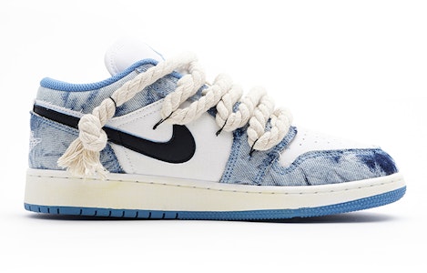 커스텀 에어 조던 1 로우 '워시드 데님' DM8947-100(Team15-牛仔街区) Order 커스텀 에어 조던 1 로우 '워시드 데님' DM8947-100(Team15-牛仔街区)