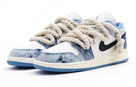 커스텀 에어 조던 1 로우 '워시드 데님' DM8947-100(Team15-牛仔街区) Lookbook 커스텀 에어 조던 1 로우 '워시드 데님' DM8947-100(Team15-牛仔街区)