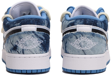 커스텀 에어 조던 1 로우 '워시드 데님' DM8947-100(Team拾伍-女款简约牛仔QD) Shop 커스텀 에어 조던 1 로우 '워시드 데님' DM8947-100(Team拾伍-女款简约牛仔QD)