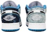 Purchase 【訂製球鞋】Jordan Air Jordan 1 Low "Washed Denim" 太空人塗鴉 低筒 復古籃球鞋 GS 白藍