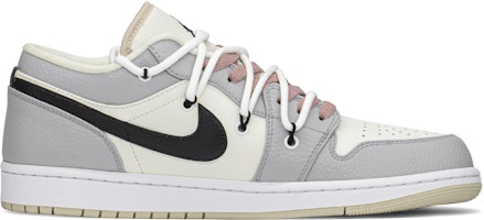 【定制球鞋】 Jordan Air Jordan 1 Low FZBB 嘻哈 解構 西海岸 低筒 復古籃球鞋 男款 黑白灰 肉粉 Order 【定制球鞋】 Jordan Air Jordan 1 Low FZBB 嘻哈 解構 西海岸 低筒 復古籃球鞋 男款 黑白灰 肉粉