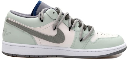 【定制球鞋】Jordan Air Jordan 1 Low OKHR 中國風 西湖龍井 茶葉 編織貼 麻繩 解構風 低幫 復古籃球鞋 GS 米綠 Lookbook 【定制球鞋】Jordan Air Jordan 1 Low OKHR 中國風 西湖龍井 茶葉 編織貼 麻繩 解構風 低幫 復古籃球鞋 GS 米綠