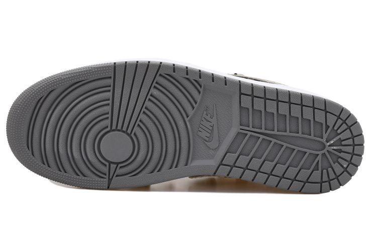 Details for 【定制球鞋】Jordan Air Jordan 1 Low OKHR 中國風 西湖龍井 茶葉 編織貼 麻繩 解構風 低幫 復古籃球鞋 GS 米綠