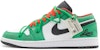 커스텀 에어 조던 1 로우 '화이트-그린 디컨' 553558-063(Team57-男款青涩)