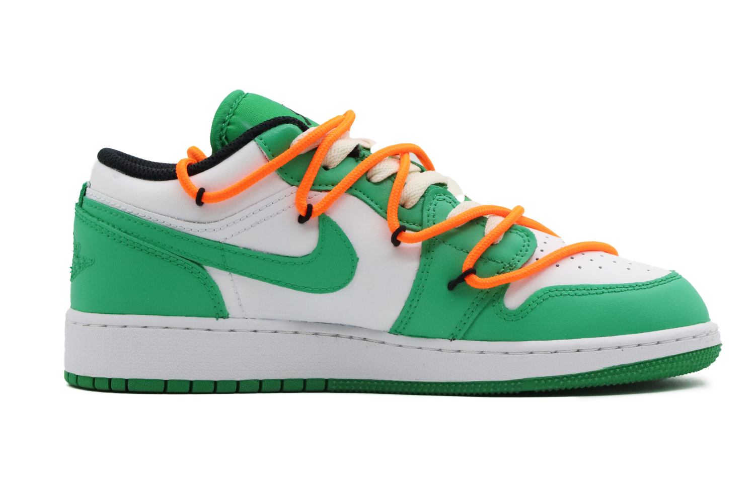 Order 【訂製球鞋】Jordan Air Jordan 1 彩虹 戶外 穿搭 街頭風 高街 簡約 標籤 解構 低筒 復古籃球鞋 男款 白綠