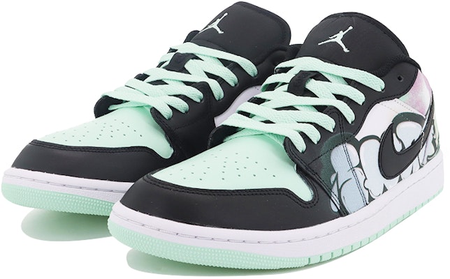 커스텀 에어 조던 1 로우 '흰검녹 그래피티' DM1199-100(Team10-个性涂鸦) Lookbook 커스텀 에어 조던 1 로우 '흰검녹 그래피티' DM1199-100(Team10-个性涂鸦)