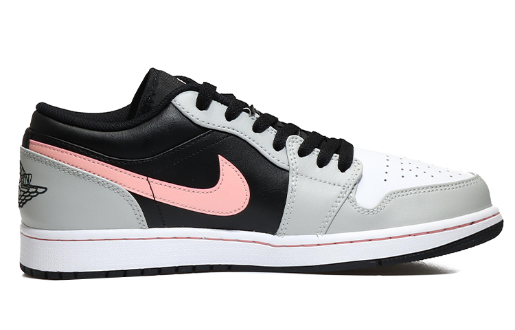 Order [Sepatu Custom] Air Jordan 1 Low 'Putih Hitam Pink' 553558-062(Team10-毛线猫)