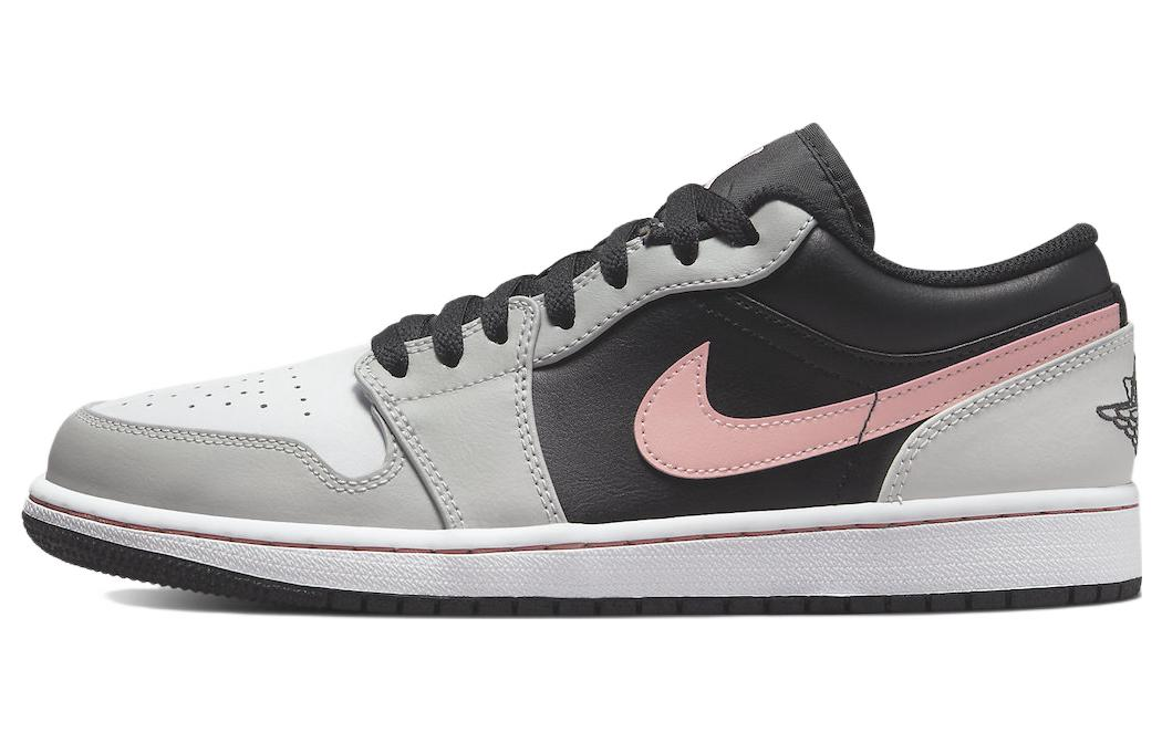 Sizing [Sepatu Custom] Air Jordan 1 Low 'Putih Hitam Pink' 553558-062(Team10-毛线猫)