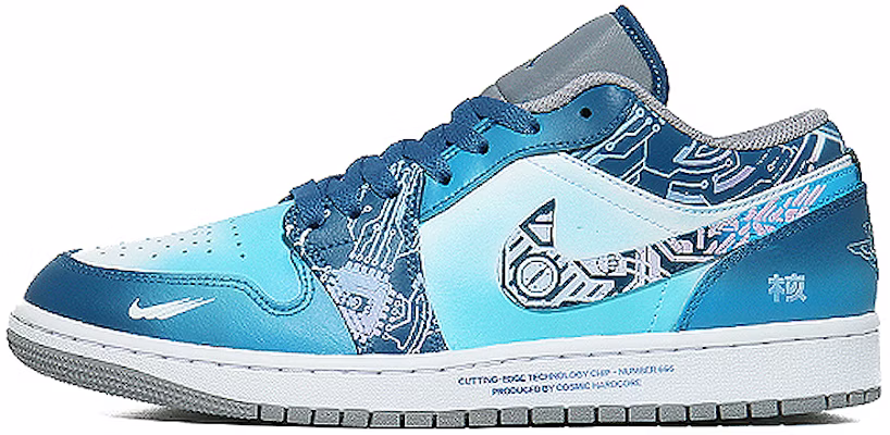 커스텀 에어 조던 1 로우 '화이트 블루' 553558-412(Team10-未来科技) Buy 커스텀 에어 조던 1 로우 '화이트 블루' 553558-412(Team10-未来科技)