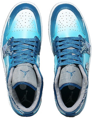 커스텀 에어 조던 1 로우 '화이트 블루' 553558-412(Team10-未来科技) Shop 커스텀 에어 조던 1 로우 '화이트 블루' 553558-412(Team10-未来科技)