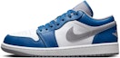 Sizing 커스텀 에어 조던 1 로우 '화이트 블루' 553558-412(Team10-未来科技)
