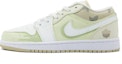 Buy 에어 조던 1 로우 '화이트 브라운 그린' 커스텀 슈즈 FB7168-121(Team51-男款木棉春)