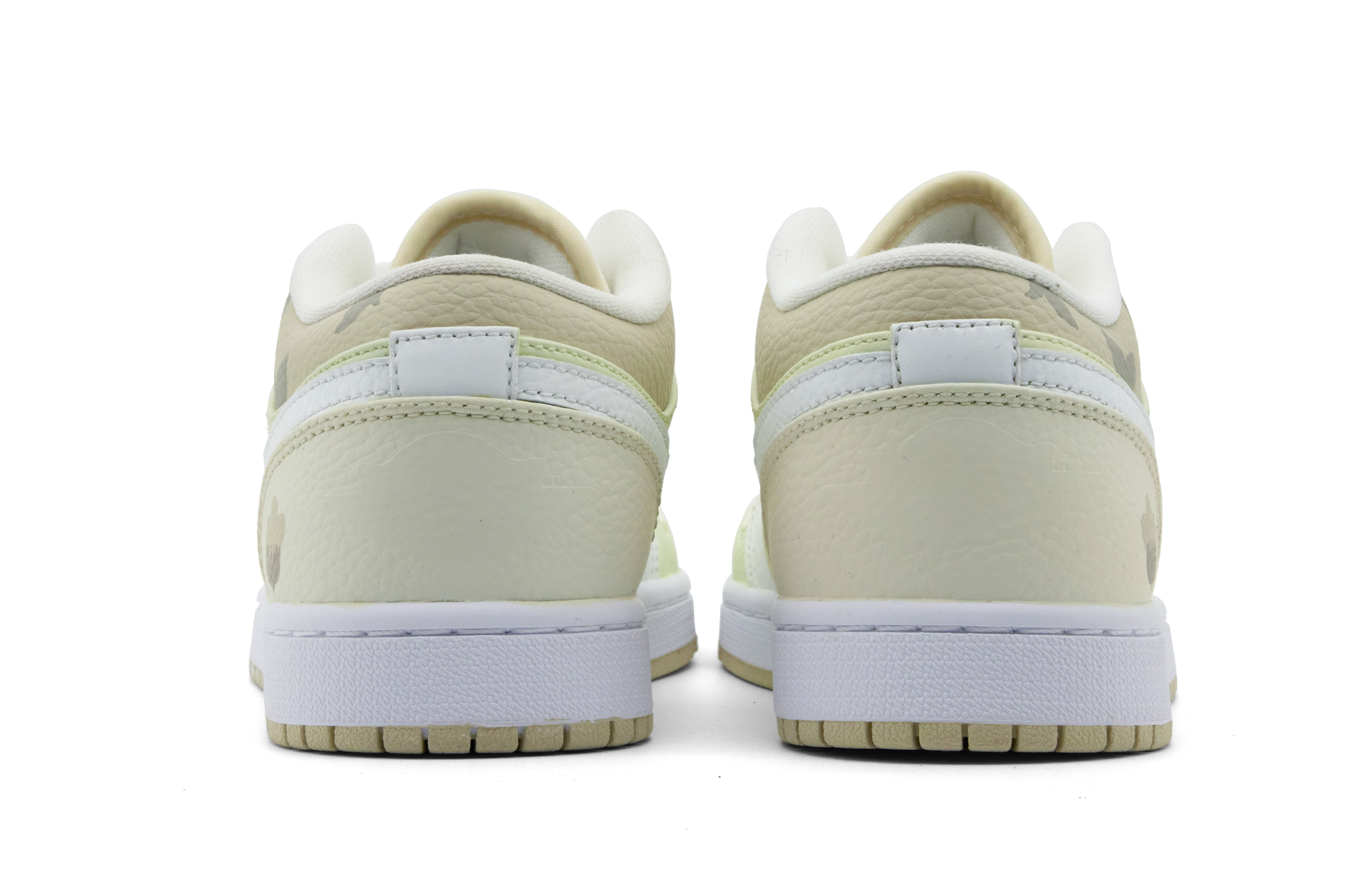 Shop 에어 조던 1 로우 '화이트 브라운 그린' 커스텀 슈즈 FB7168-121(Team51-男款木棉春)