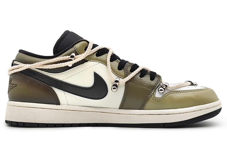 Order [定制鞋款] Air Jordan 1 Low '白色深棕复古款' DQ8422-001(Team16-男款沙丘英伦风2.0改)