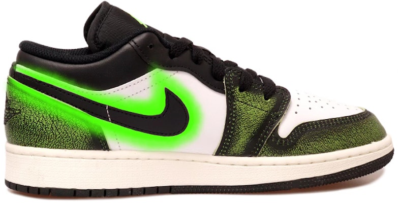커스텀 에어 조던 1 로우 '화이트 그린 엘리펀트 스네이크' DO8244-003(Team拾玖-女款夜光QD) Order 커스텀 에어 조던 1 로우 '화이트 그린 엘리펀트 스네이크' DO8244-003(Team拾玖-女款夜光QD)