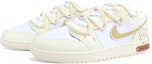 Lookbook 【訂製球鞋】 Jordan Air Jordan 1 Low 酷跑小狗 舒適百搭 潮流 中筒 復古籃球鞋 GS 白米黃