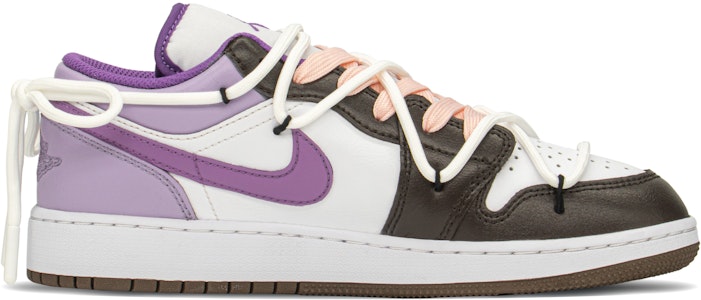 【訂製球鞋】 Jordan Air Jordan 1 FZBB 星紫情人 Y2k 低筒 復古籃球鞋 GS 黑棕紫 Lookbook 【訂製球鞋】 Jordan Air Jordan 1 FZBB 星紫情人 Y2k 低筒 復古籃球鞋 GS 黑棕紫