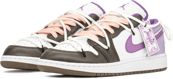 【訂製球鞋】 Jordan Air Jordan 1 FZBB 星紫情人 Y2k 低筒 復古籃球鞋 GS 黑棕紫 Shop 【訂製球鞋】 Jordan Air Jordan 1 FZBB 星紫情人 Y2k 低筒 復古籃球鞋 GS 黑棕紫