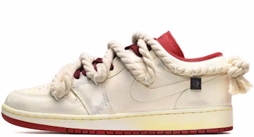 【定制球鞋】 Jordan Air Jordan 1 Low 做舊 藤蔓暗紋 低幫 復古籃球鞋 男款 黃灰 Buy 【定制球鞋】 Jordan Air Jordan 1 Low 做舊 藤蔓暗紋 低幫 復古籃球鞋 男款 黃灰