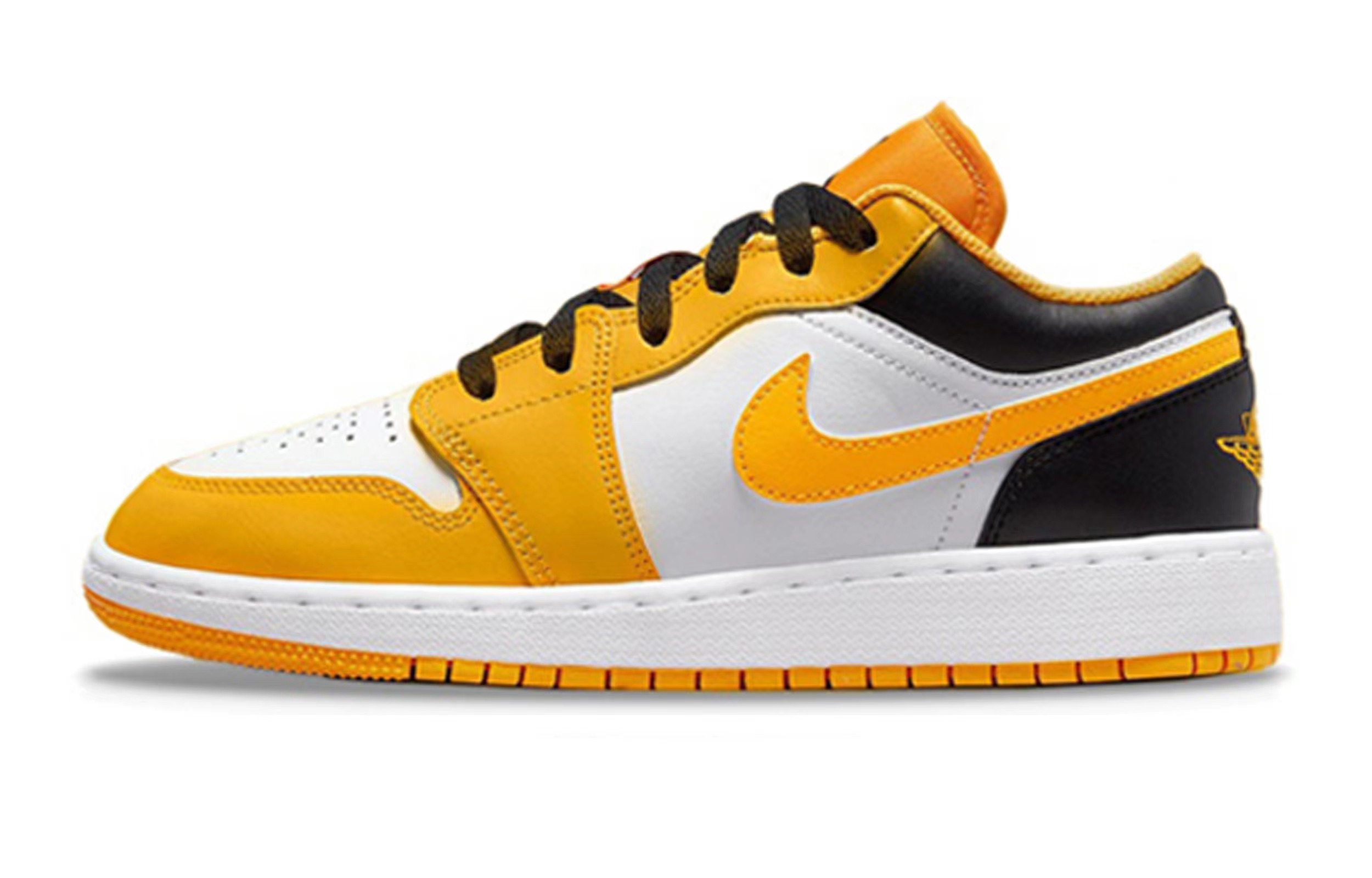 Purchase [カスタムシューズ] エア ジョーダン 1 ロー 'イエロー ジャケット レトロ デコンストラクト' 553560-701(TeamR-女款大黄蜂黄黑)