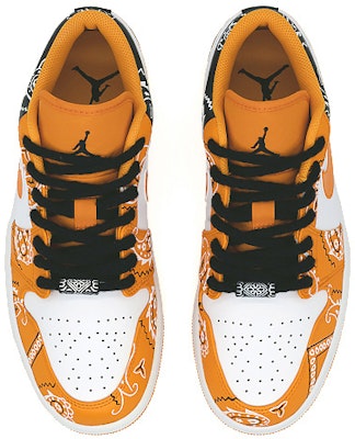 에어 조던 1 로우 '옐로 페이즐리 비대칭' (커스텀) 553558-701(Team肆-腰果花喷绘男款) Shop 에어 조던 1 로우 '옐로 페이즐리 비대칭' (커스텀) 553558-701(Team肆-腰果花喷绘男款)