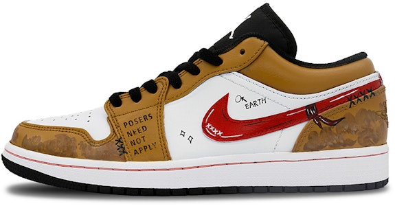 【定制球鞋】 Jordan Air Jordan 1 Low vibe 高街 學院風 宇航員 低筒 復古籃球鞋 男款 黃紅 Buy 【定制球鞋】 Jordan Air Jordan 1 Low vibe 高街 學院風 宇航員 低筒 復古籃球鞋 男款 黃紅