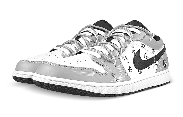 Lookbook 에어 조던 1 로우 '음양 해체' (커스텀) 553558-030(Team47-男AJ阴阳解)