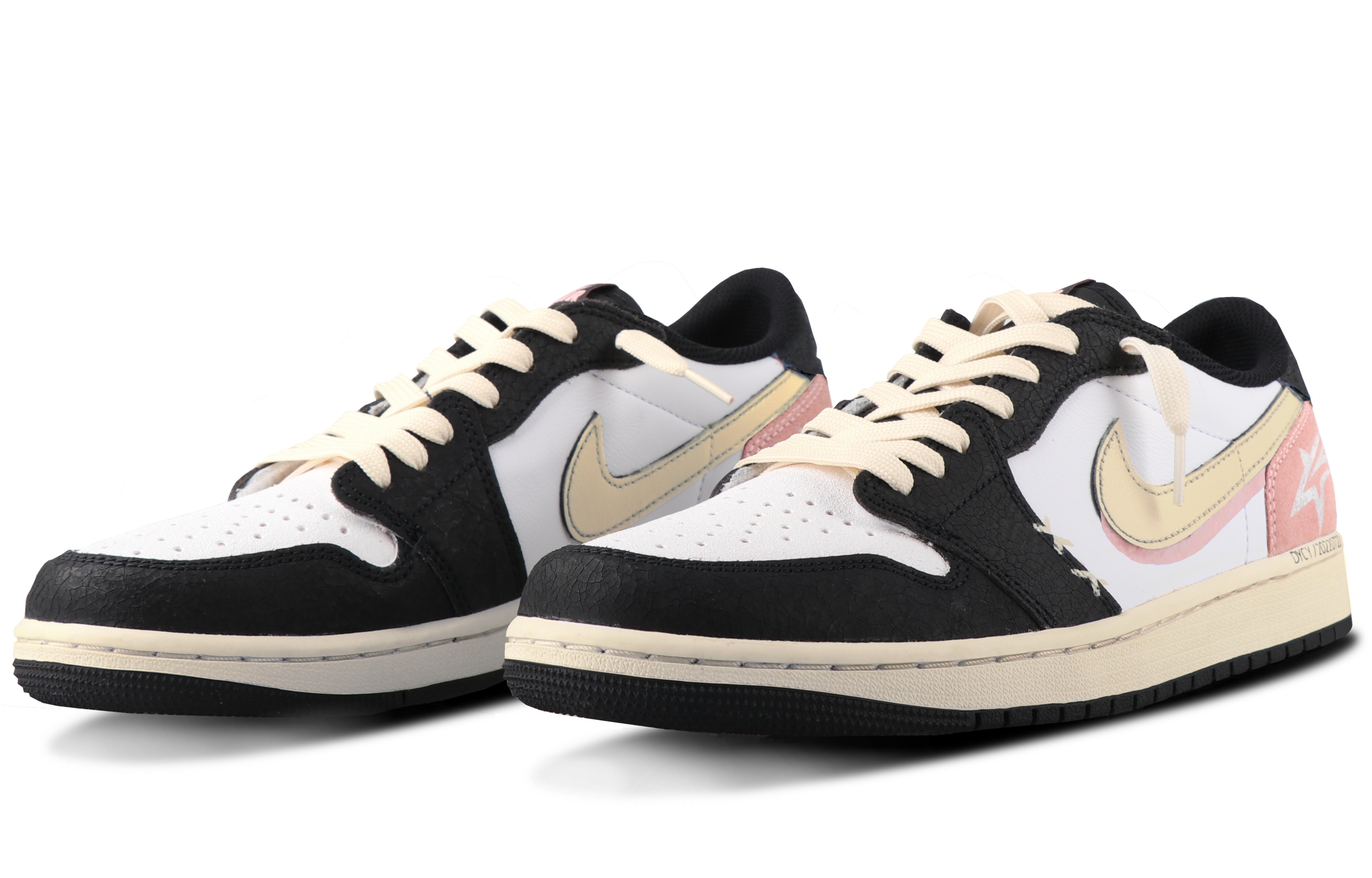 Lookbook [定制鞋款] Air Jordan 1 Low OG '黑白粉星' CZ0790-061(TeamSix-男女款影子黑粉)