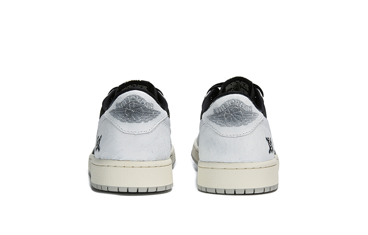 Purchase 【定制籃球鞋】Jordan Air Jordan 1 Low OG 像素火力 禁止心動 解構做舊 防滑 低筒 復古籃球鞋 男款 黑白灰