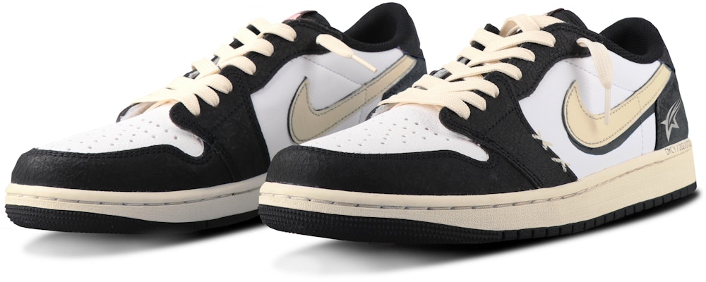 커스텀 에어 조던 1 로우 OG '스타 산화 크림-블랙' CZ0790-061(TeamSix-男女款影子米白黑) Lookbook 커스텀 에어 조던 1 로우 OG '스타 산화 크림-블랙' CZ0790-061(TeamSix-男女款影子米白黑)