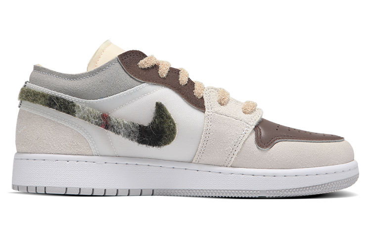 Order [定制鞋款] Air Jordan 1 Low SE '圣诞解构棕绿色' DN1635-100(Teamfour-男款圣诞格子绿)