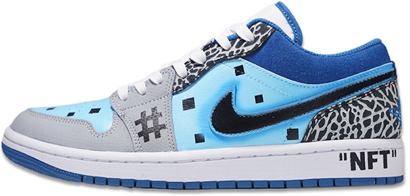 【訂製球鞋】Jordan Air Jordan 1 Low SE 爆裂紋 宇宙 賽博朋克 低筒 復古籃球鞋 男款 灰藍 Buy 【訂製球鞋】Jordan Air Jordan 1 Low SE 爆裂紋 宇宙 賽博朋克 低筒 復古籃球鞋 男款 灰藍