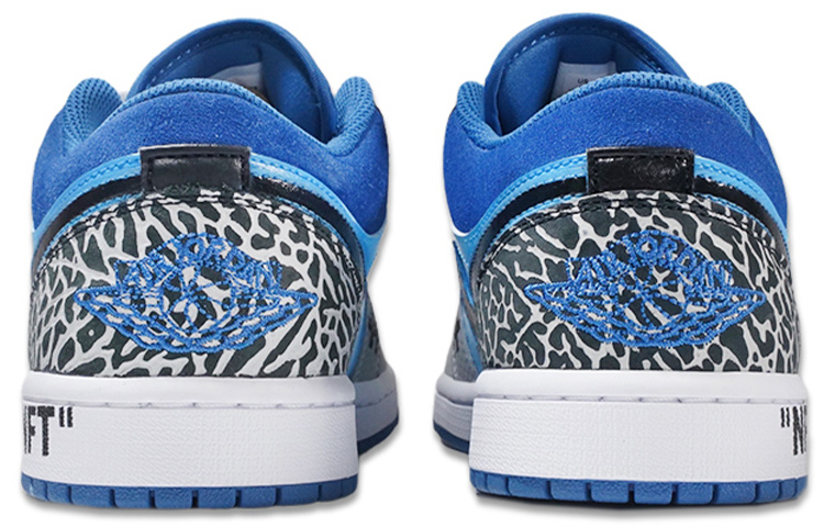 Purchase 【訂製球鞋】Jordan Air Jordan 1 Low SE 爆裂紋 宇宙 賽博朋克 低筒 復古籃球鞋 男款 灰藍