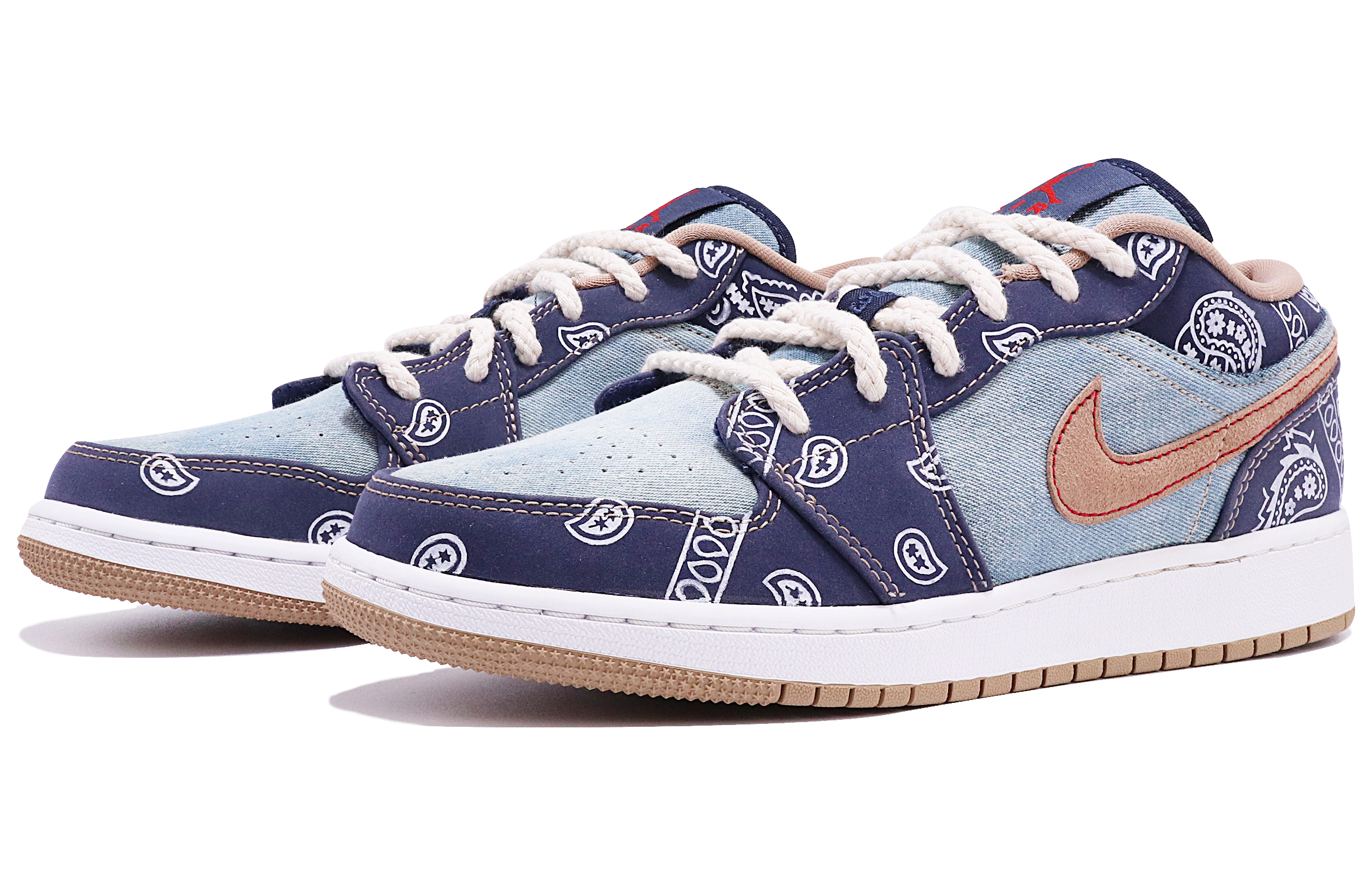 Lookbook カスタムシューズ] エアジョーダン1 Low SE "デニムフェードウォッシュ" DH1259-400(TeamTen-男款牛仔腰果花)