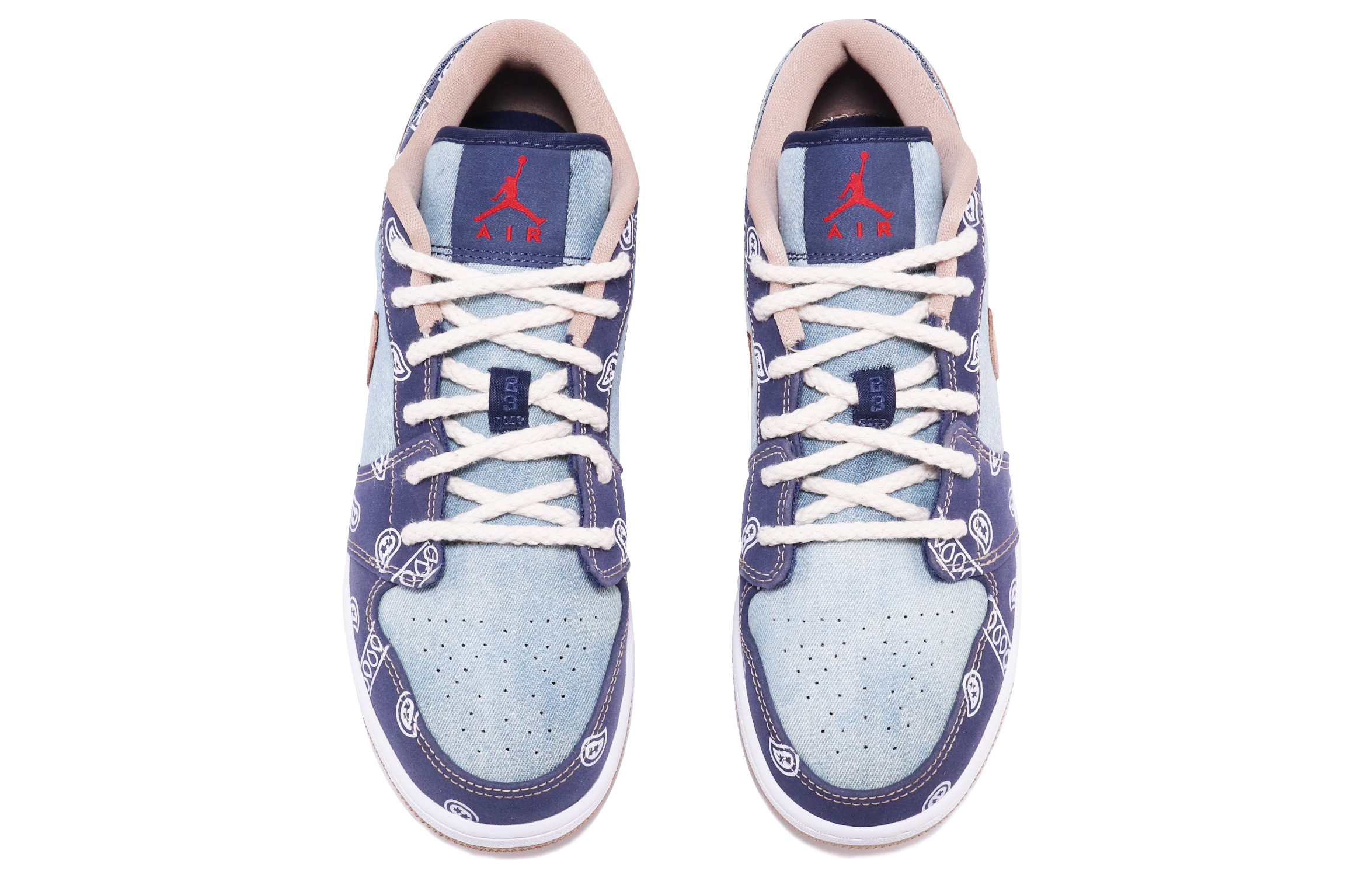 Shop カスタムシューズ] エアジョーダン1 Low SE "デニムフェードウォッシュ" DH1259-400(TeamTen-男款牛仔腰果花)