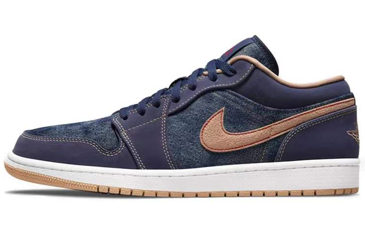 Cheap カスタムシューズ] エアジョーダン1 Low SE "デニムフェードウォッシュ" DH1259-400(TeamTen-男款牛仔腰果花)