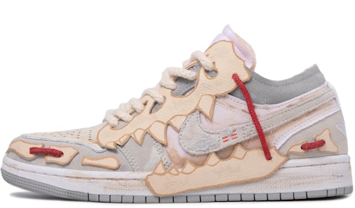 【定制球鞋】Jordan Air Jordan 1 Low SE Craft 低幫 復古籃球鞋 男款 灰白米黃 Buy 【定制球鞋】Jordan Air Jordan 1 Low SE Craft 低幫 復古籃球鞋 男款 灰白米黃