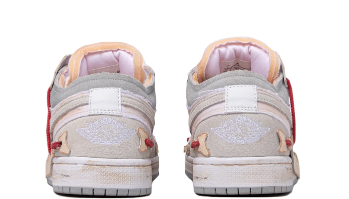 【定制球鞋】Jordan Air Jordan 1 Low SE Craft 低幫 復古籃球鞋 男款 灰白米黃 Shop 【定制球鞋】Jordan Air Jordan 1 Low SE Craft 低幫 復古籃球鞋 男款 灰白米黃