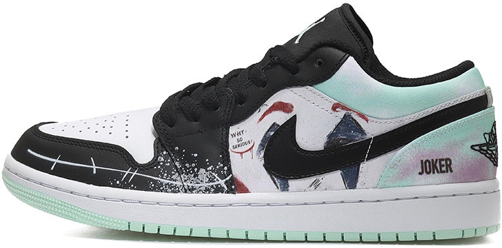 custom-shoes-air-jordan-1-low-se-joker-black-white-green