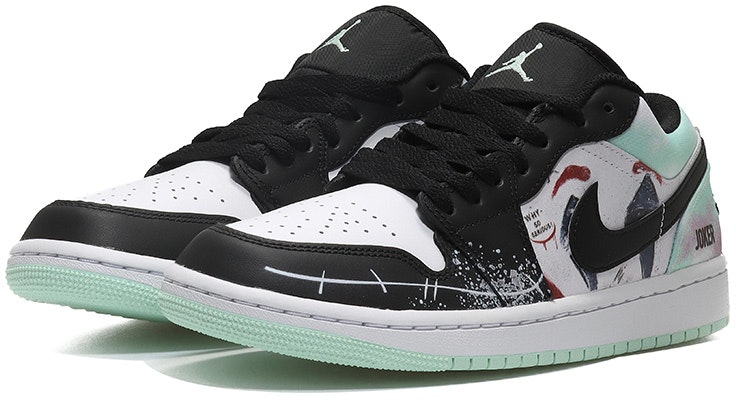 Zapatillas personalizadas Air Jordan 1 Low SE 'Joker Negro Blanco Verde' DM1199-100(Team10-小丑男黑白绿QD) Lookbook Zapatillas personalizadas Air Jordan 1 Low SE 'Joker Negro Blanco Verde' DM1199-100(Team10-小丑男黑白绿QD)