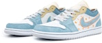 Lookbook 에어 조던 1 로우 SE '럭키 지미 블루 화이트' (커스텀) DN1635-100(Team51-男款牛仔幸运星)