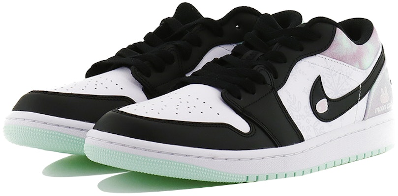 【客製化球鞋】喬丹 Air Jordan 1 低筒 SE 新中式 潮流兔年 流星雪兔 低幫 復古籃球鞋 男款 白黑綠 Lookbook 【客製化球鞋】喬丹 Air Jordan 1 低筒 SE 新中式 潮流兔年 流星雪兔 低幫 復古籃球鞋 男款 白黑綠