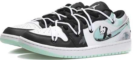 커스텀 에어 조던 1 로우 SE '판다 대나무' DM1199-100(Team10-抱竹熊猫QD) Lookbook 커스텀 에어 조던 1 로우 SE '판다 대나무' DM1199-100(Team10-抱竹熊猫QD)