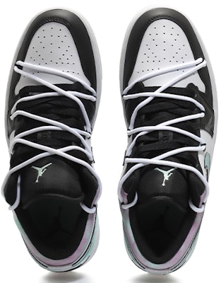【定制球鞋】Jordan Air Jordan 1 Low SE 抱竹熊貓 中國風 清新文竹 解構鞋帶 輕便耐磨 低幫 復古籃球鞋 男款 白黑綠 Shop 【定制球鞋】Jordan Air Jordan 1 Low SE 抱竹熊貓 中國風 清新文竹 解構鞋帶 輕便耐磨 低幫 復古籃球鞋 男款 白黑綠