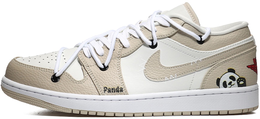 【定制球鞋】Jordan Air Jordan 1 Low SE 打孔穿 可愛熊貓 經典百搭 潮流 低幫 復古籃球鞋 男款 帆白黃 Buy 【定制球鞋】Jordan Air Jordan 1 Low SE 打孔穿 可愛熊貓 經典百搭 潮流 低幫 復古籃球鞋 男款 帆白黃