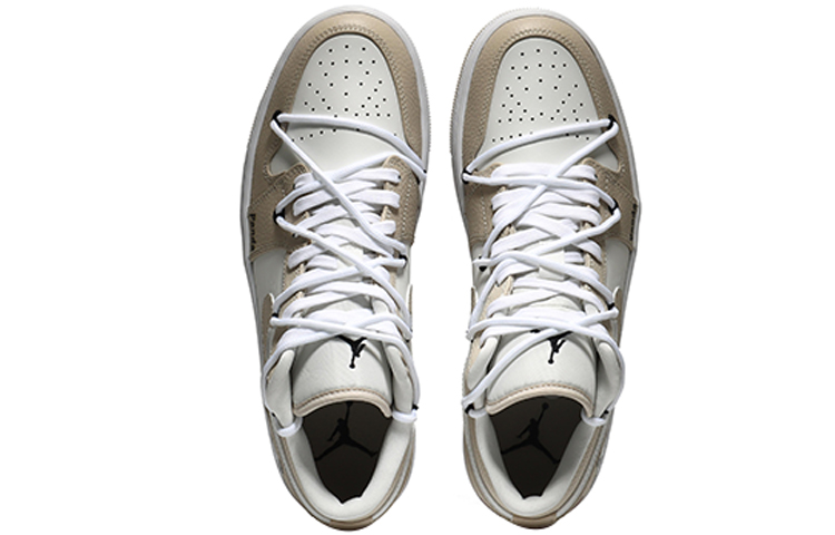 Shop 【定制球鞋】Jordan Air Jordan 1 Low SE 打孔穿 可愛熊貓 經典百搭 潮流 低幫 復古籃球鞋 男款 帆白黃