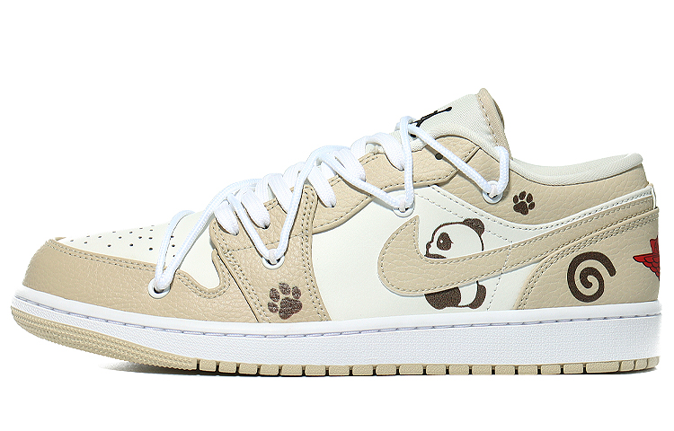 [Custom Shoes] Air Jordan 1 Low SE 'Running Panda - Sail Yellow'